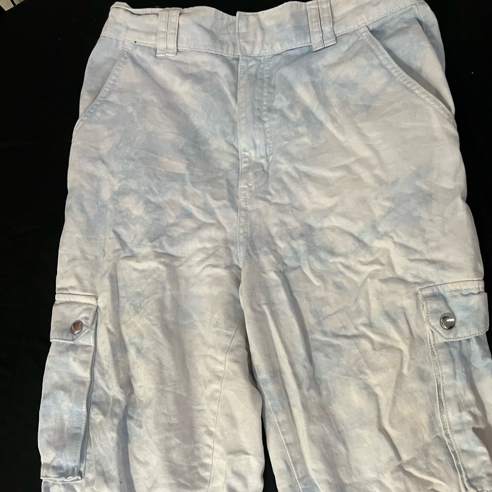 Forever 21 Blue Tie-Dye Pants